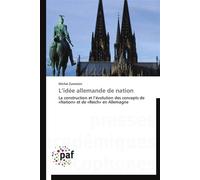 L idée allemande de nation - Michel Zumstein - P.academiques Francophones - broché - Essai