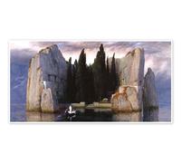 L’Île des Morts Poster de Arnold Böcklin 40 x 20 cm Tableaux Décoration murale