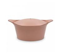 L´incroyable Cocotte Cookut Revêtement céramique Rose Guimauve - Sans Bouton Ni Manique 28 cm