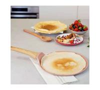 L´incroyable Crêpière Poêle à Crêpes Plancha Cookut Revêtement Céramique 26 cm - Rose Guimauve