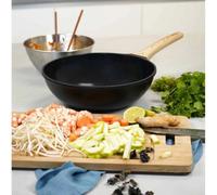 L´incroyable Wok Cookut Revêtement Céramique 28 cm - Noir Graphite