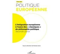 L’intégration européenne à l’aune des « classiques » de philosophie politique: Seconde partie (83)