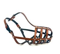 L&J Pets Uk Muselière légère en cuir véritable pour chien Bull Terrier anglais et autres museaux similaires (cuir marron, BT2), coloris assortis, (BT0-2)