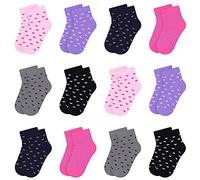 L&K-II 10 paires de chaussettes pour enfants filles Chaussettes bébé coton 2806A 35-38