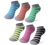 L&K-II 12/10 Paires de Chaussettes baskets Femme Multicolores avec différents Motifs coton 92220VA