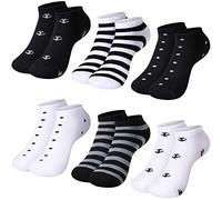L&K-II 12/10 Paires de Chaussettes baskets Femme Multicolores avec différents Motifs coton 92220VA