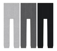 L&K-II 2764 Lot de 3 leggings en coton pour enfant Longueur cheville Automne Printemps, 3 paires - 2764d, 110-116