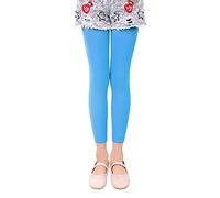 L&K-II 3/4 Enfants Filles Collants d'été sans Pieds Collants de Ballet Collants de Danse 40 den Opaque Microfibre coloré 27252 Bleu Ciel 122/128