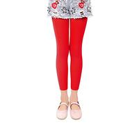 L&K-II 3/4 Enfants Filles Collants d'été sans Pieds Collants de Ballet Collants de Danse 40 den Opaque Microfibre coloré 27252 Rouge 98/104