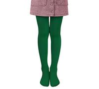 L&K-II Collants enfants collants de ballet filles collants de ballet collants de danse avec pied 80 DEN opaque microfibre coloré 27251 Vert foncé 146/152