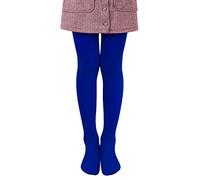 L&K-II Collants enfants collants de ballet filles collants de ballet collants de danse avec pied 80 DEN opaque microfibre coloré 27251 bleu royal 86/92