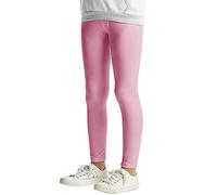 L&K-II Enfants Leggings de Base Uni Couleur Filles Pantalons de Danse bébé Leggings Fitness Pantalon Coton 2708 Pink-110