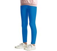 L&K-II Enfants Leggings de Base Uni Couleur Filles Pantalons de Danse bébé Leggings Fitness Pantalon Coton 2708 Bleu clair-134