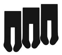 L&K-II Lot de 3 collants bébé collants pour bébés filles et garçons collants tricotés multicolores 2766F 74-80