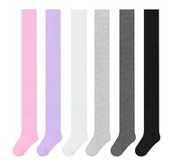 L&K-II Lot de 6 collants pour enfant, fille, bébé,motif licorne, lot de 6 pièces 2712, 110-116