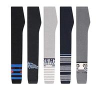 L&K-II Paquet de 5 Garçons Leggings enfantsr Pantalon Pantalon Automne Printemps Coton Longueur Cheville 2752 134-140