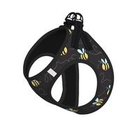 L Laisse Gilet Harnais pour Chien - Petite Taille Imprimé Bourdon Cartoon Ensemble Laisse Réfléchissante pour Extérieur et Chien Promenade