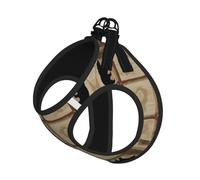 L Laisse Gilet Harnais pour Chien - Petite Taille Rustique Imprimé Lodge Ensemble Laisse Réfléchissante pour Extérieur et Chien Promenade