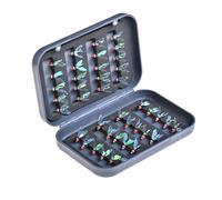 L Les leurres de pêche à la Mouche - Kit de présentation du Crochet, sélection de leurre de d'imitation | Assortiment de modèles de Streamer barbelé, Variantes détaillées d'appâts à Mouches,