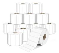 L LIKED Étiquettes thermiques directes de 5,7 x 1,9 cm, étiquettes adhésives permanentes pour code-barres et compatibles avec Rollo, Zebra et autres imprimantes de bureau (12 rouleaux, 20 400