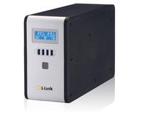 L-Link Sai 1600 VA Interactive - Système d'alimentation avec Display LCD, Couleur Noir