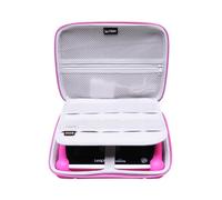 L LTGEM Étui rigide en EVA pour tablette d'apprentissage Leapfrog LeapPad Academy - Sac de transport et de rangement - Rose rouge