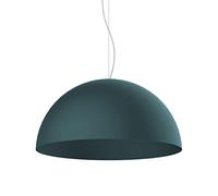 L+, Lustre suspendu, en métal, forme demi-sphère, blanc, noir, gris, jaune, rose, 40 cm, 60 cm (Bleu Méditerranéen, 60cm)