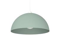 L+, Lustre suspendu, en métal, forme demi-sphère, diamètre 40cm, 1x E27, couleur vert RAL 16-5808 TCX (vert Iceberg, 40 cm)