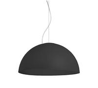 L+, Lustre suspendu, en métal, forme demi-sphère, diamètre 60cm, 1x E27, couleur noir RAL 9005 (noir, 60 cm)