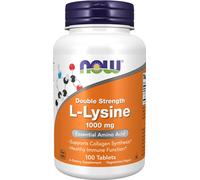 L-Lysine, double amidon 1000 mg 100 comprimés Now Foods