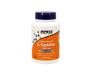 L-Lysine, Double Strength 1000 mg 100 Comprimés Now Foods