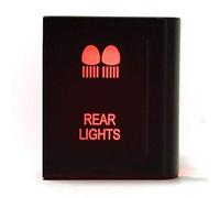 L-MEIQUN, 12V 3A LED Plastique Bouton Poussoir de Conduite Light Bar on Off Rocker Interrupteur à Bascule for VW Amarok PSWA107R Convient côté Droit Seulement (Couleur : Rear Light)