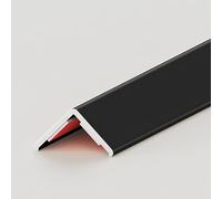 L-Nez De Marche Autocollant Alu Anodisé Bande De Transition De Sol,Profilé De Transition Barre De Seuil For La Maison, L'école Et Le Bureau Profilé D'angle(Black,2cmx130cm)