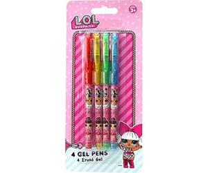 L.O.L. 4 Gel Pens, 4 stylos Gel Couleur