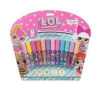 L.O.L Surprise 12 pièces à base de plantes Gloss à lèvres, filles favoris de fête, premier maquillage pour les fêtes, cadeaux d'anniversaire Sleepovers âges 5 par Townley Girl