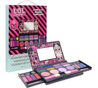 L.O.L Surprise! Cosmétiques Compactset Avec Miroir 14 Brillants À Lèvres, 4 Shines Corps, 4 Brosses Coloré Marque Portable Pliable Trousse De Beauté Pour Les Filles