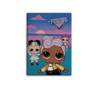 L.O.L. Surprise couverture polaire bleu/violet junior 100 x 140 cm