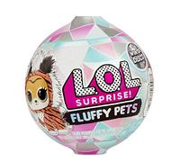 L.O.L. Surprise, Fluffy Pets - boule à neige 9 Surprises dont 1 Fluffy Pets 6cm aux P oils Amovibles, Accessoires, Modèles Aléatoires à Collectionner, Jouet pour Enfants dès 3 Ans, LLU86
