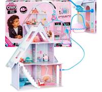 LOL Surprise OMG Winter Cottage Set de jeu - Plus de 45 surprises - chalet d'hiver avec ascenseur de ski, chambre, salle de bains, salon, cuisine, meubles et plus - 4 ans +