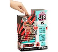 L.O.L. Surprise, J.K. - Coffret 15 Surprises dont 1 Poupée 12cm, maxi chaussures, tenues, accessoires, fonction eau surprise, Modèles Aléatoires à collectionner, jouet pour enfants dès 3 ans, LLUF2