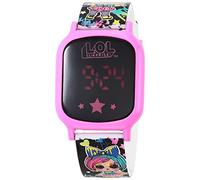 L.O.L. Surprise! LOL4338AZ Montre à Quartz numérique pour Fille avec Bracelet en Silicone