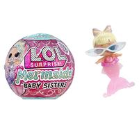 L.O.L. Surprise! Mermaids Baby Sisters - avec Queues Qui Changent de Couleur, Assortiment Aléatoire, Comprend 1 Poupée avec des Accessoires, 8 Poupées à Collectionner, Enfants à Partir de 4 Ans