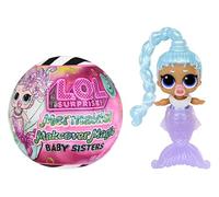 L.O.L. Surprise! Mermaids Makeover Magic Baby Sisters - Queue de Sirène aux Couleurs Changeantes avec Boule Coquillage de Présentation, 6 Poupées à Collectionner - Dès 4 Ans