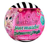 L.O.L. Surprise! Mermaids Makeover Magic Tots - Brillant à Lèvres à Faire Soi-Même pour Vous et Votre Poupée, Mélangez et Créez du Maquillage, Jeu d'eau Amusant, 6 Poupées à Collectionner - Dès 4 Ans