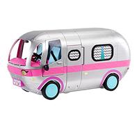 L.O.L. Surprise! OMG Glamper Camping-Car Tendance avec +55 Surprises entièrement équipé : Piscine éclairée, Toboggan, Lits superposés, café, Salle de Bain, Armoire, Grille BBQ & Stand DJ- 6+
