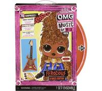 L.O.L. Surprise Omg Remix Rock- Ferocious And Bass Guitar - Poupée Mannequin 24cm