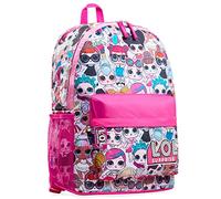 L.O.L. Surprise! Sac à Dos Fille Cartable Poupée LOL Officiel Maternelle Primaire Accessoires LOL Officiels Idée Cadeau Rentrée Scolaire (Rose)