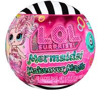 L.O.L. Surprise! - Sirènes - Brillant à Lèvres à faire soi-même, Mélangez et créez du Maquillage, 6 Poupées à Collectionner - 4 ans