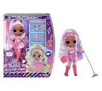 L.O.L. Surprise! Tweens Neon Pop Stars - Kitty K - 1 Poupée Mannequin, avec Surprises Lumière Noire et + de 10 Tenues et Accessoires Dont Un Support de Micro Rétro, Cadeau pour Enfants de 4 Ans et +