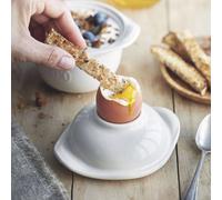 L´OEUF Cocotte coquetier en céramique EMILE HENRY Blanc Argile SC